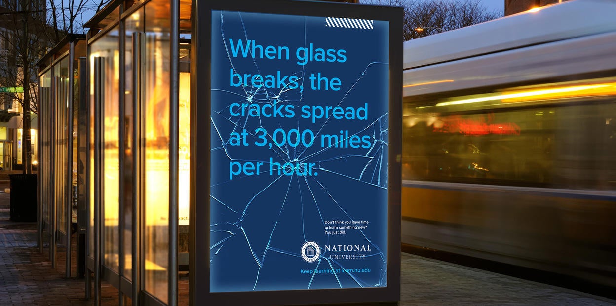 When glass breaks, the cracks spread at 3,000 miles per hour.