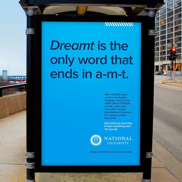 Dreamt is the only word that ends In a-m-t.
